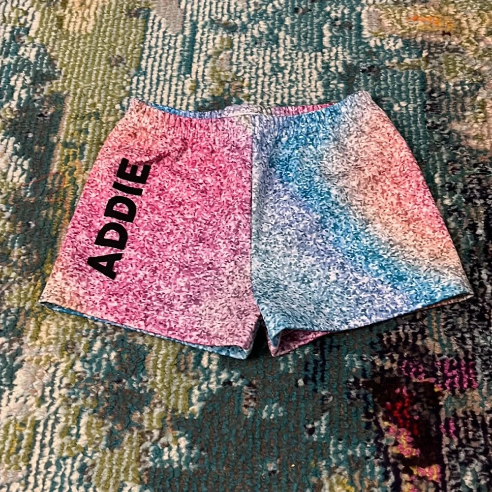 Mondays Child personalized ADDIE gymnastics shorts - Picture 1 of 2